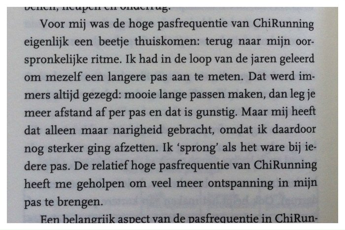 ChiRunning pasfrequentie Marion Meesters